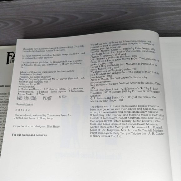 Fashion The Mirror of History Hard Back Book - Picture 10 of 10